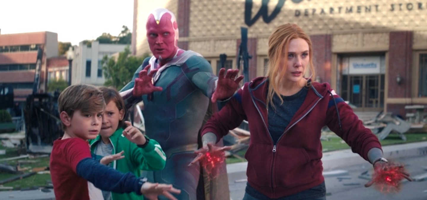 Wanda, Vision, and the boys prepare for battle